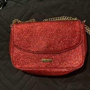Jimmy Choo Glittering Red Crossbody Bag